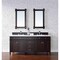James Martin Vanities Brittany 72in Double Vanity, Burnished Mahogany w/ 3 CM White Zeus Quartz Top 650-V72-BNM-3WZ - alternate 4
